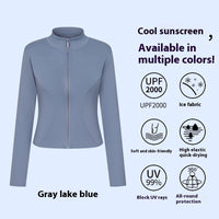 Sports Yoga Jacket Women's Long-sleeved Outdoor Sun-proof Workout Clothes