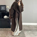 Fashionable Double-Faced Wool Coat For Women