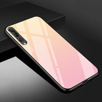 Compatible with Apple , Gradient Color Glass Shell Anti-drop Cover