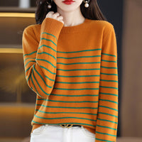 Autumn And Winter Women's Wool Sweater New Fashion Round Neck Inner Wear