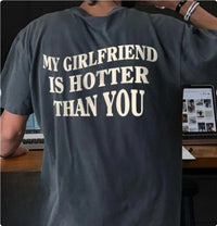 Mens T-shirt With English Letter Print