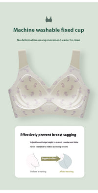 Women's Fixed Cup Sports Bra Without Steel Ring Marks