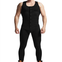 Solid Hooded Sleeveless Cardigan Bodysuit