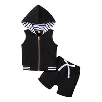 Fashion Children's Zip-up Shirt Suit