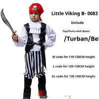 Adult Men's And Women's Fancy Dress Ball Performance Costume Captain Costume