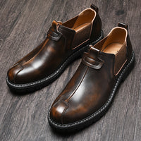 Men's Leather Shoes Outdoor Leisure British Martin Boots