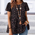 Women's Floral Sweet Short-sleeved Top