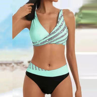 Women's New Style Bikini European And America Split Print Swimsuit