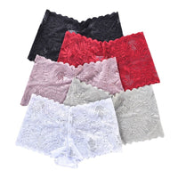 Mid-waist Lace Hollow-out Breathable Women's Underwear