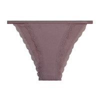Lace Solid Color Low Waist Cute Girl Thin Briefs
