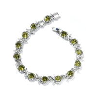 Women's Round-shaped Zircon-inlaid Bracelet