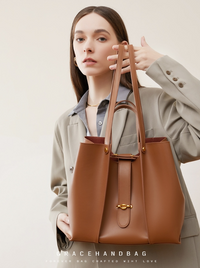 Cowhide Large Capacity Totes High-grade Women's Bag