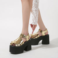 Summer Chunky Heel Platform High Heel Sandals Muffin