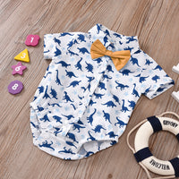 Baby Boy Summer New Short Sleeved Kazakhstan Shorts Suit Boy European And American Gentleman Dress