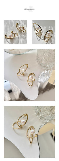 European And American French High-end Pearl Earrings For Women