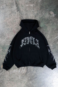 Men's Letter Bone Hooded Fashion Sweater