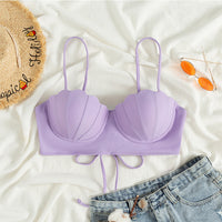 New Split Bikini Swimsuit Women's Lanyard