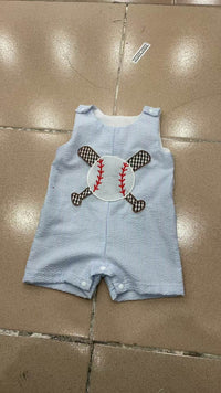 Boys Fashion Personality Baseball Vest Jumpsuit