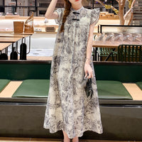 Stylish Little Cap-sleeve Floral Dress