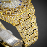 Personalized Mesh-design Inlaid Quartz Fashion Watch
