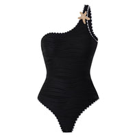 Solid-color Stylish Slim-fit New One-piece Swimsuit