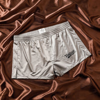 Men's Ice Silk Solid Color Home Leisure Shorts