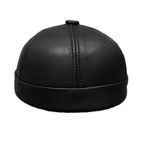 Outdoor Sheepskin Dome Autumn And Winter Leather Hat