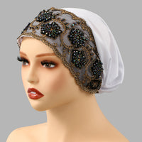 Beaded Lace Cap For Womenversatile
