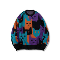 Mens Cartoon Sweater With Long Sleeves