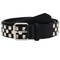 Shiny Pyramid Fashion Rivet Belt For Men&Women's Studded Punk Rock With Pin Buckle