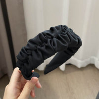 Vintage Pleated Wide Edge Hair Band