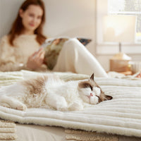 Self Warming Cat Mat For Small Cat Self Heating Dog Crate Pad Thermal Extra Warm Puppy Mat Indoor Outdoor Non-Slip