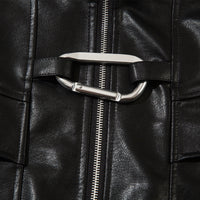 Men's Fashion PU Leather Motorcycle Jacket