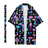 Men's Cardigan Kimono Smoke Extended Forest Digital Printing Casual Shirt