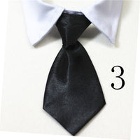 Cat And Dog Pet Fake Tie Solid Color Stripes
