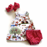 Baby Girl Animal Skirt Suit