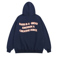 Men's Winter Thick Loose Flame Print Pullover