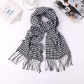 Men's Fashion English Plaid Faux Cashmere Scarf