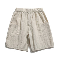 Summer Ice Silk Quick-drying Shorts Men's American Casual Loose Beach Pants