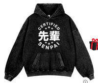 Heavyweight Washed Vintage Cotton Men's American Style Sweatshirt