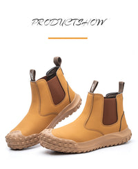 Plus Size Labor Protection Steel Toe Cap Anti-smashing And Anti-stab Safety Shoes