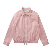 Men's Spring And Autumn American Two-way Zipper Stitching Pu Shuai Flight Jacket