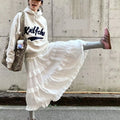High-waisted Ballet-style Elegant Womens Skirt