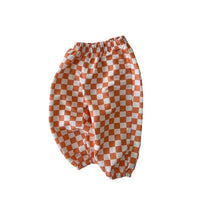 Neutral Wear Chessboard Plaid Pants