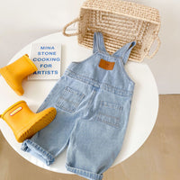 New Children's Overalls Western Style Loose Denim