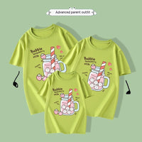 Boys And Girls Fashion Cute Print T-shirt