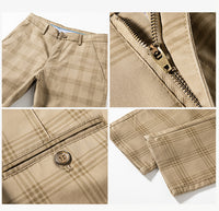 Men's Trendy Youth Plaid Small Straight Pants