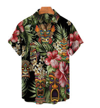 Retro Skull Head 3D Digital Printing Leisure Loose Shirt