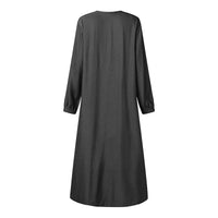 Bohemian Loose Plus-Size Long Cardigan