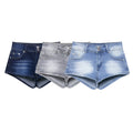 European And American Low Waist Navel Sexy Sweet And Spicy Shorts Slim Jeans For Women